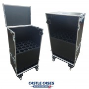 Production Workstation for 24 up Mic Stand Slots with Table legs